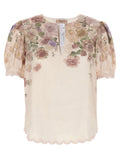 Multicolor Linen Blouse