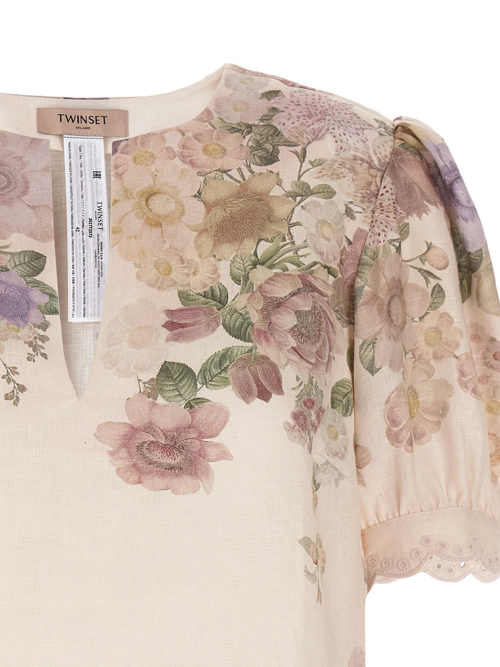 Multicolor Linen Blouse