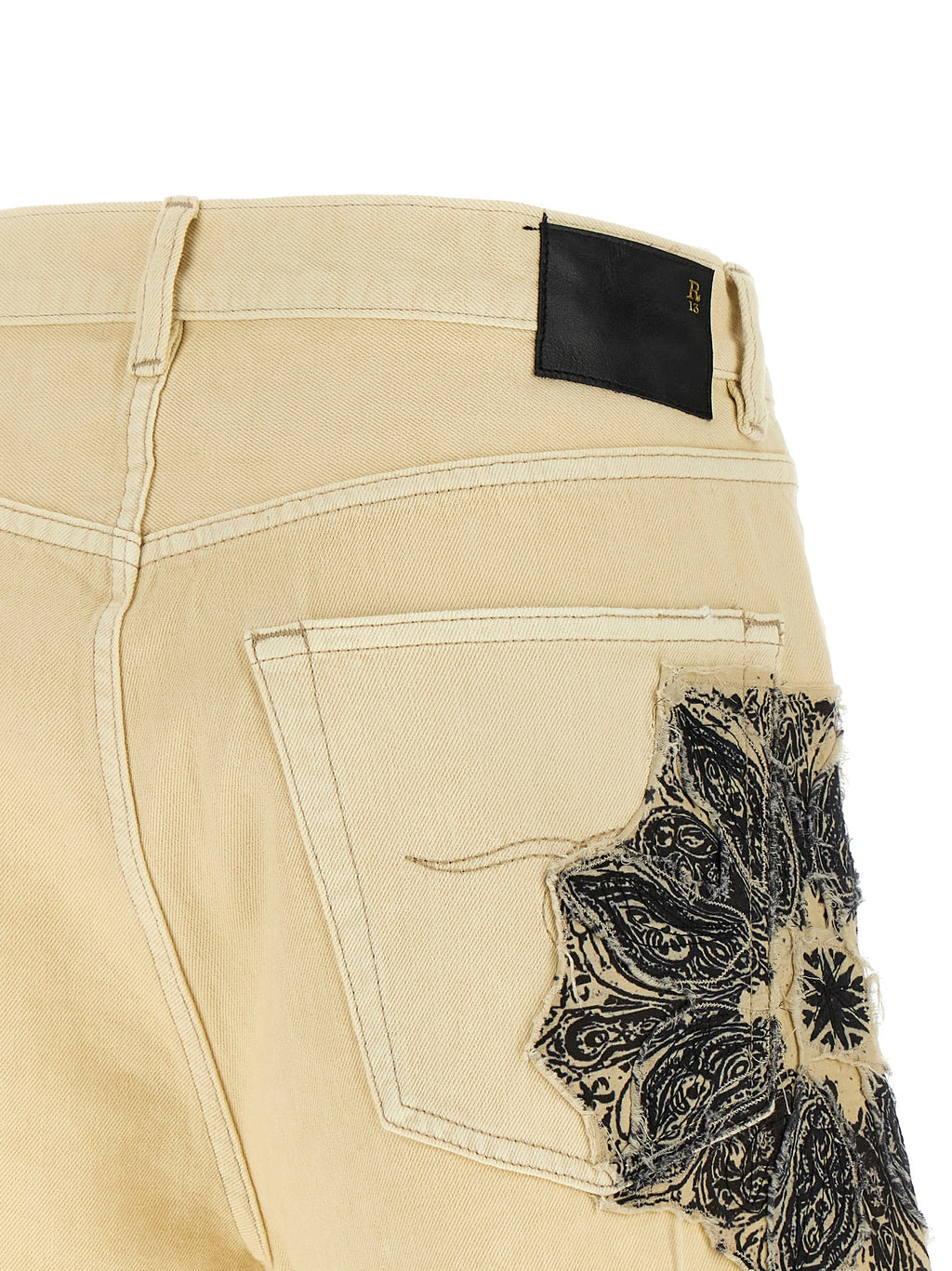 Beige Cotton Bermuda Shorts