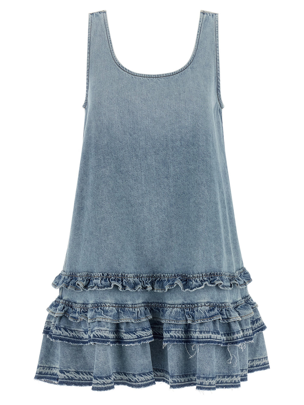 Blue Organic Cotton Short Dress