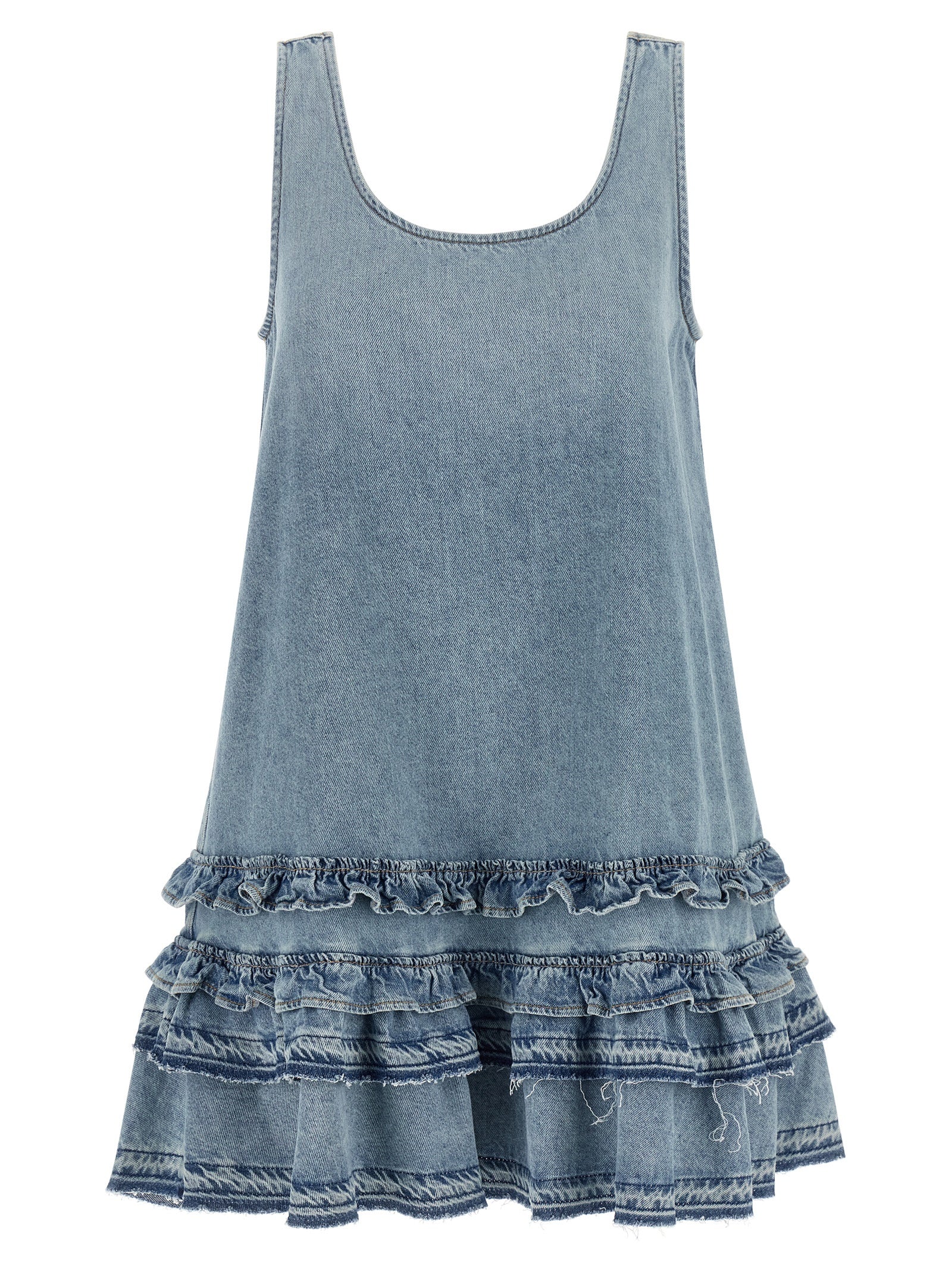 Blue Organic Cotton Short Dress