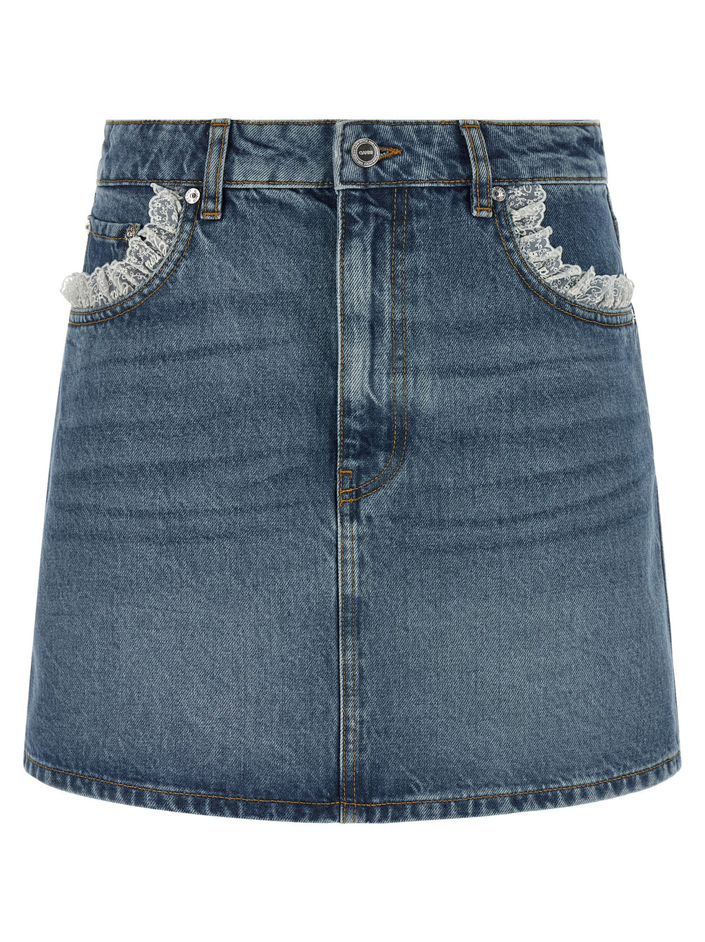 Blue Cotton Long Skirt