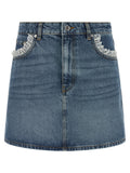 Blue Cotton Long Skirt