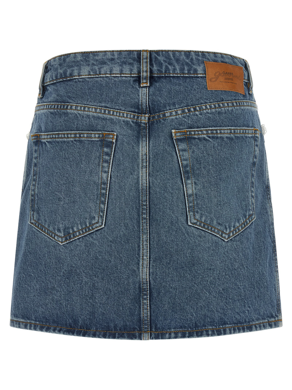 Blue Cotton Long Skirt