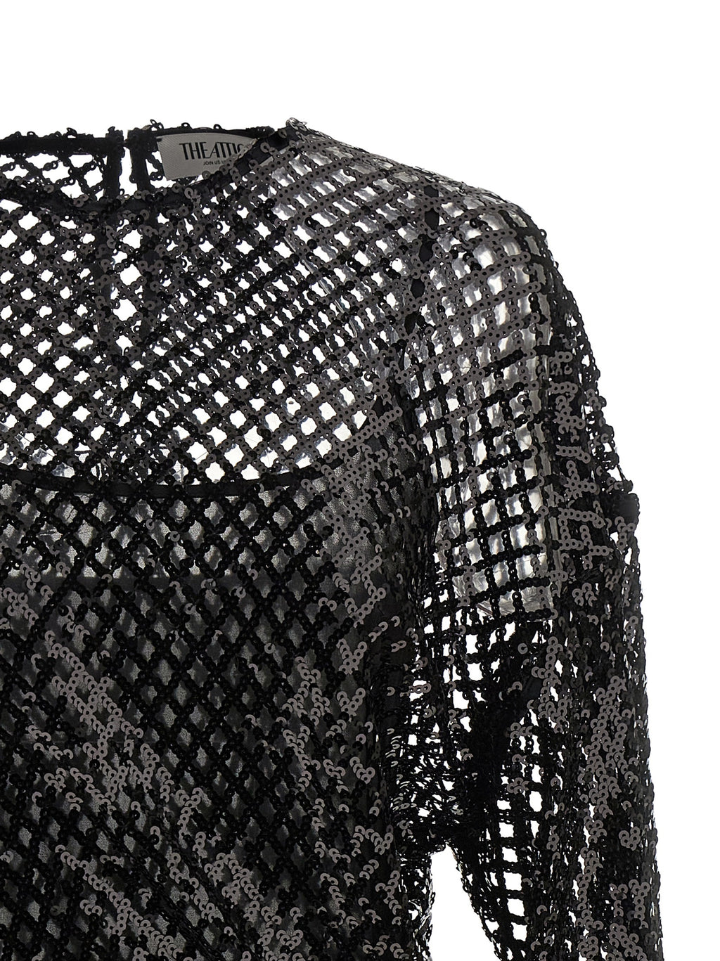 Black Polyester Short Dress