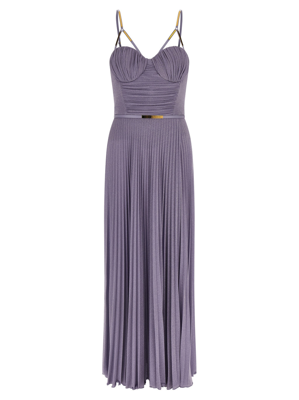 Purple Viscose Long Dress