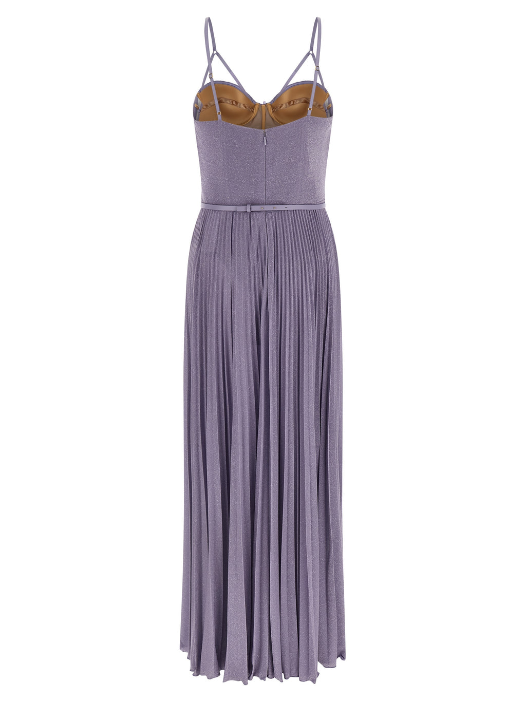 Purple Viscose Long Dress