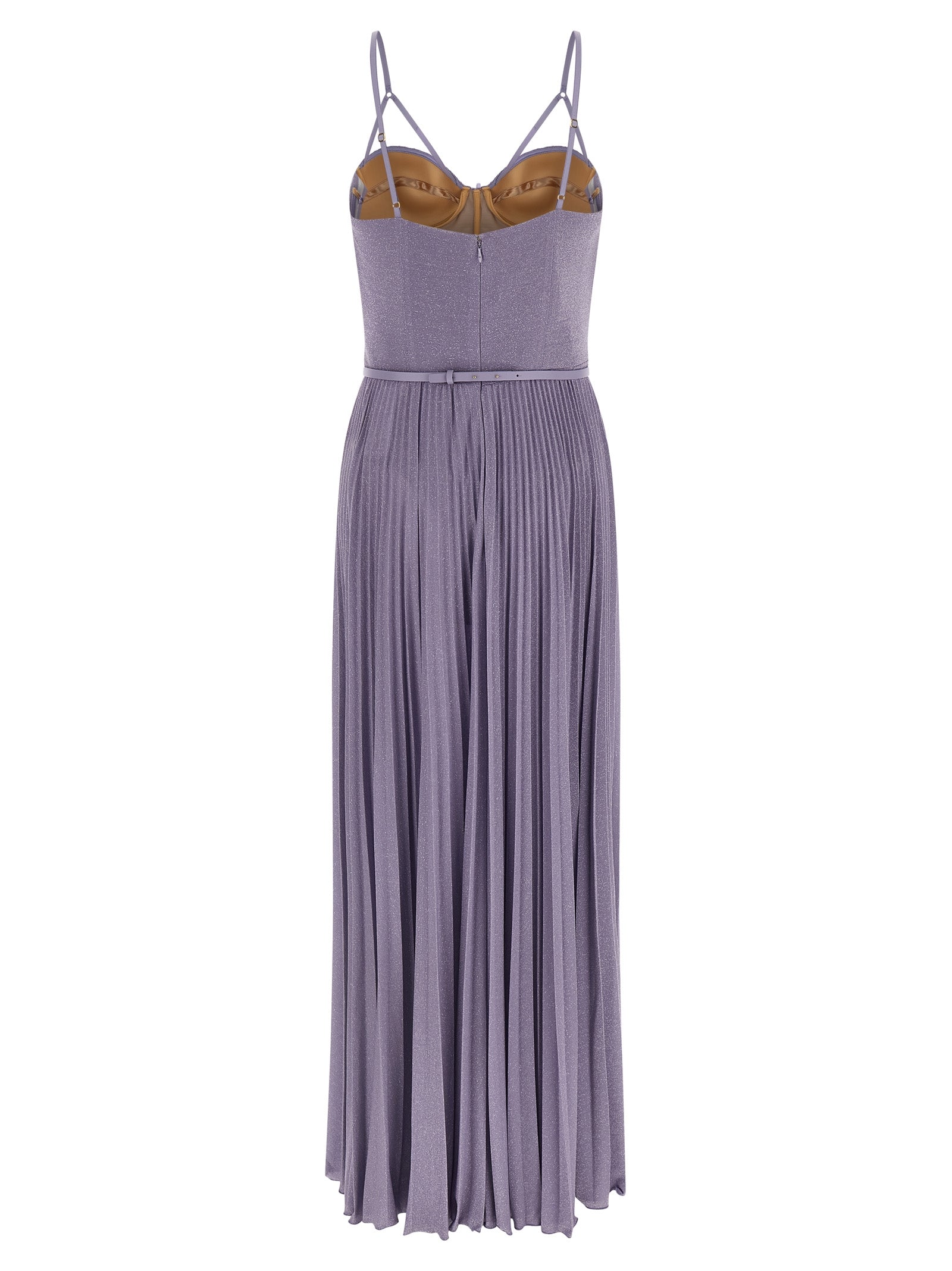 Purple Viscose Long Dress