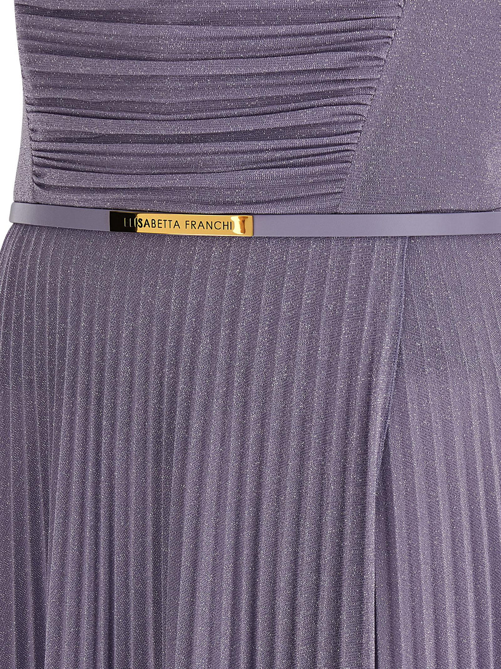 Purple Viscose Long Dress