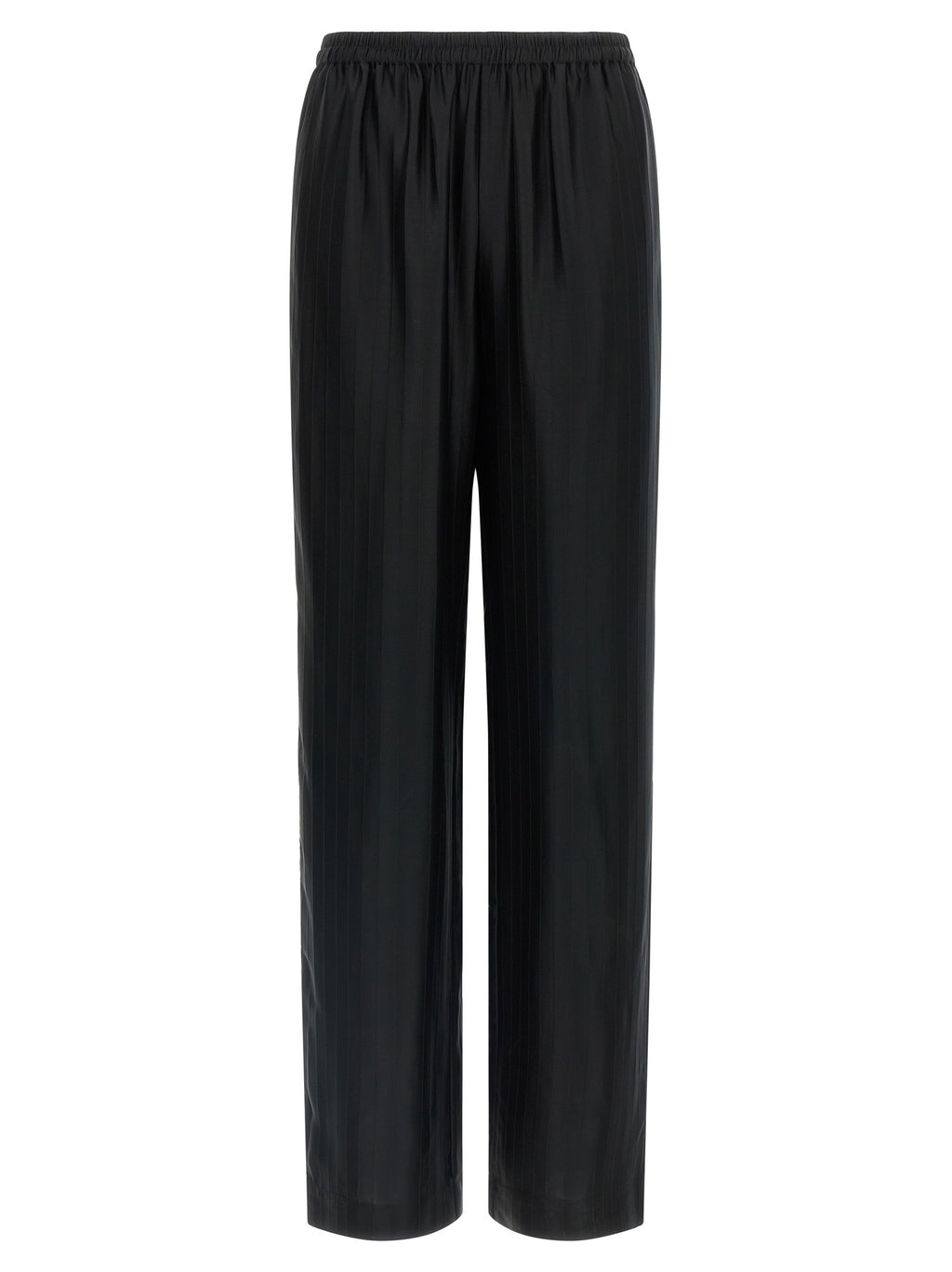 Black Viscose Casual Pants