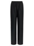 Black Viscose Casual Pants
