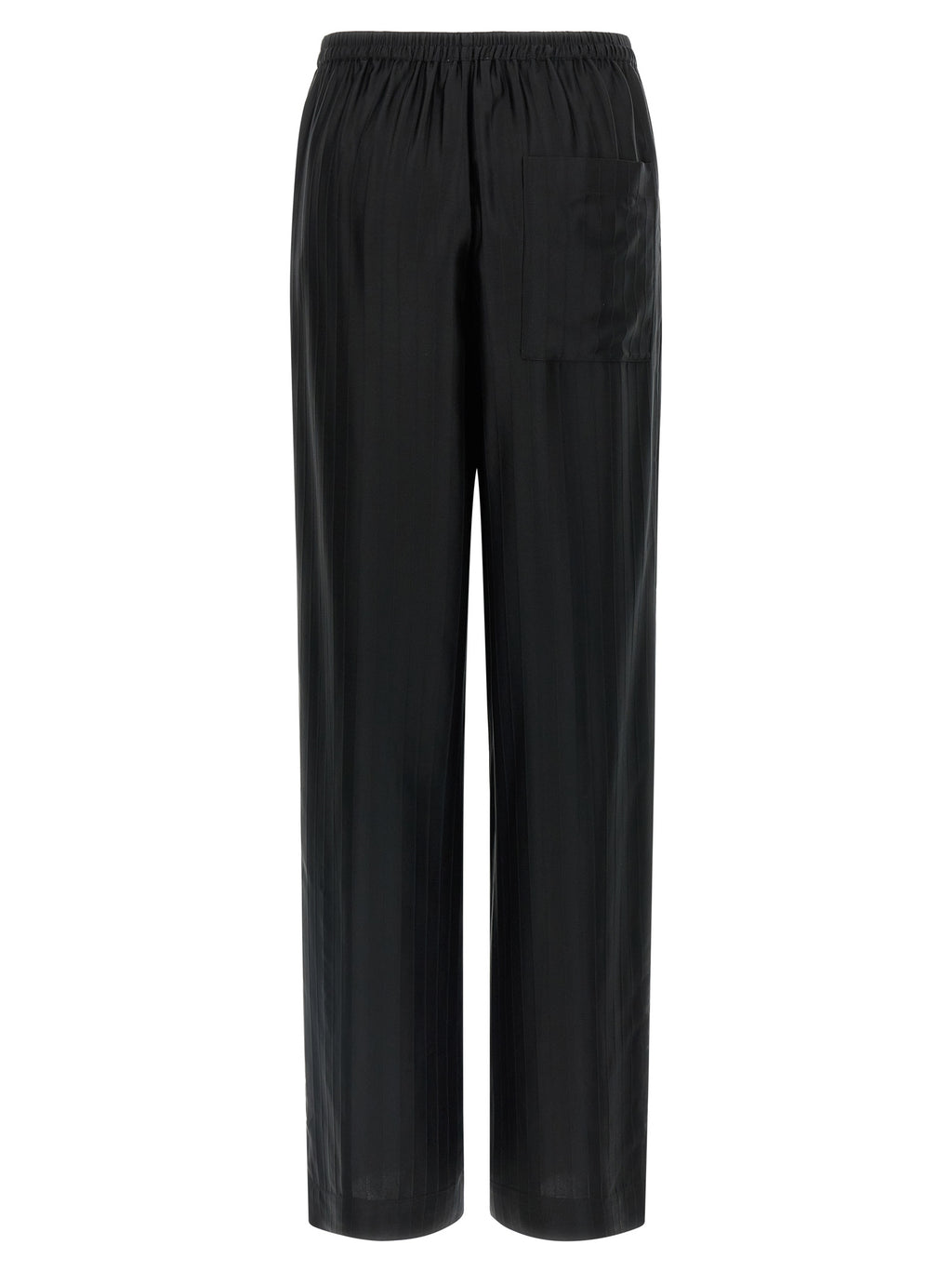 Black Viscose Casual Pants