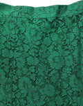 Green Lace High Waist Mermaid Midi Skirt