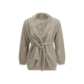 Beige Linen Cardigan