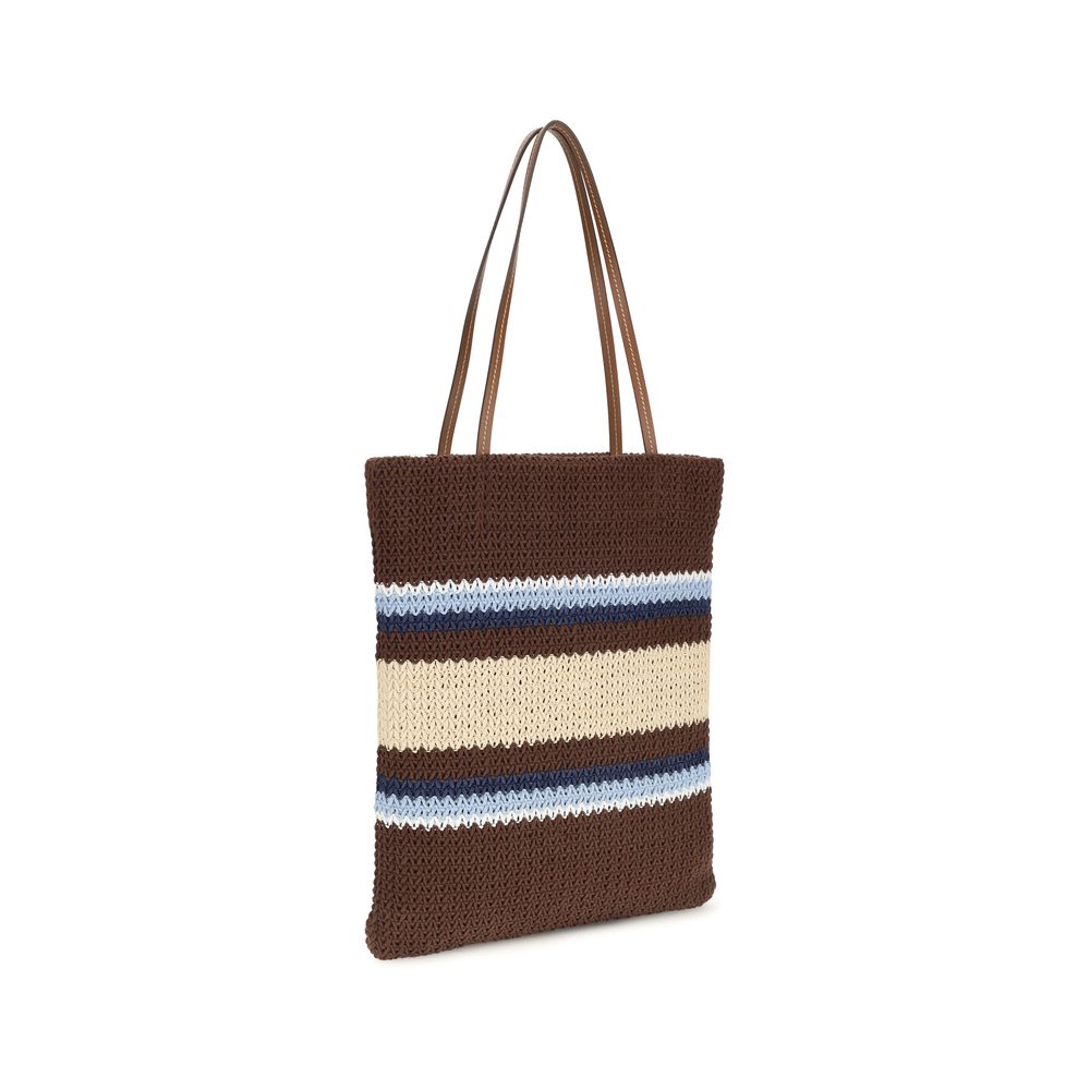 Multicolor Recycled Cotton Shoulder Bag
