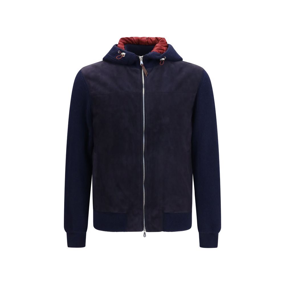 Blue Calf Leather Bos Taurus Jacket
