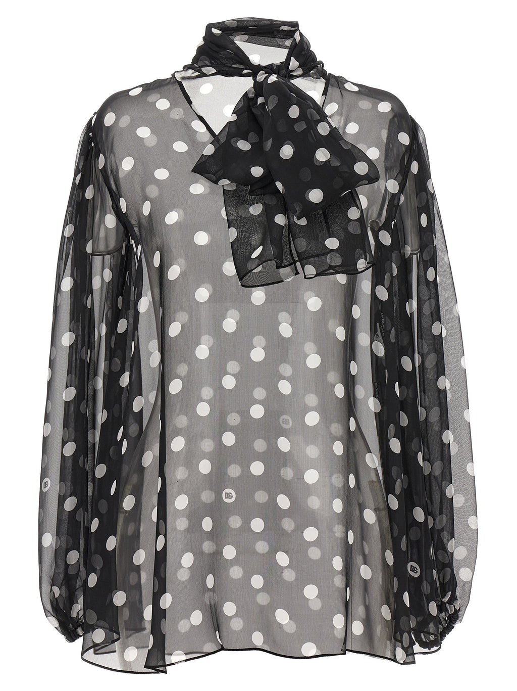 Bicolor Silk Blouse