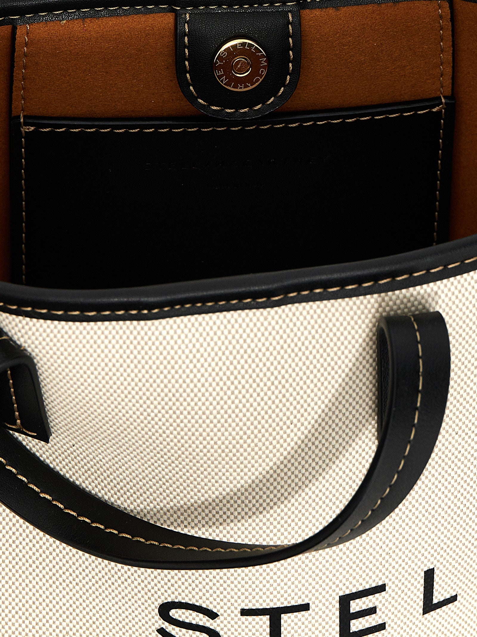 Beige Polyamide Tote Bag