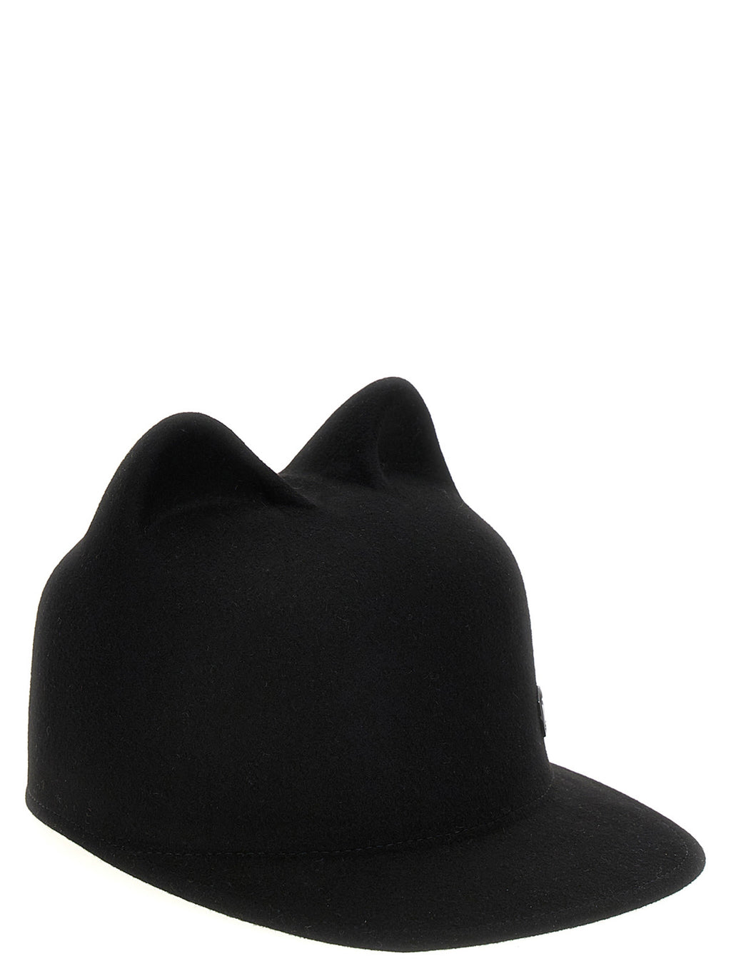 Black Rabbit Fur Cap (Baseball Hat)