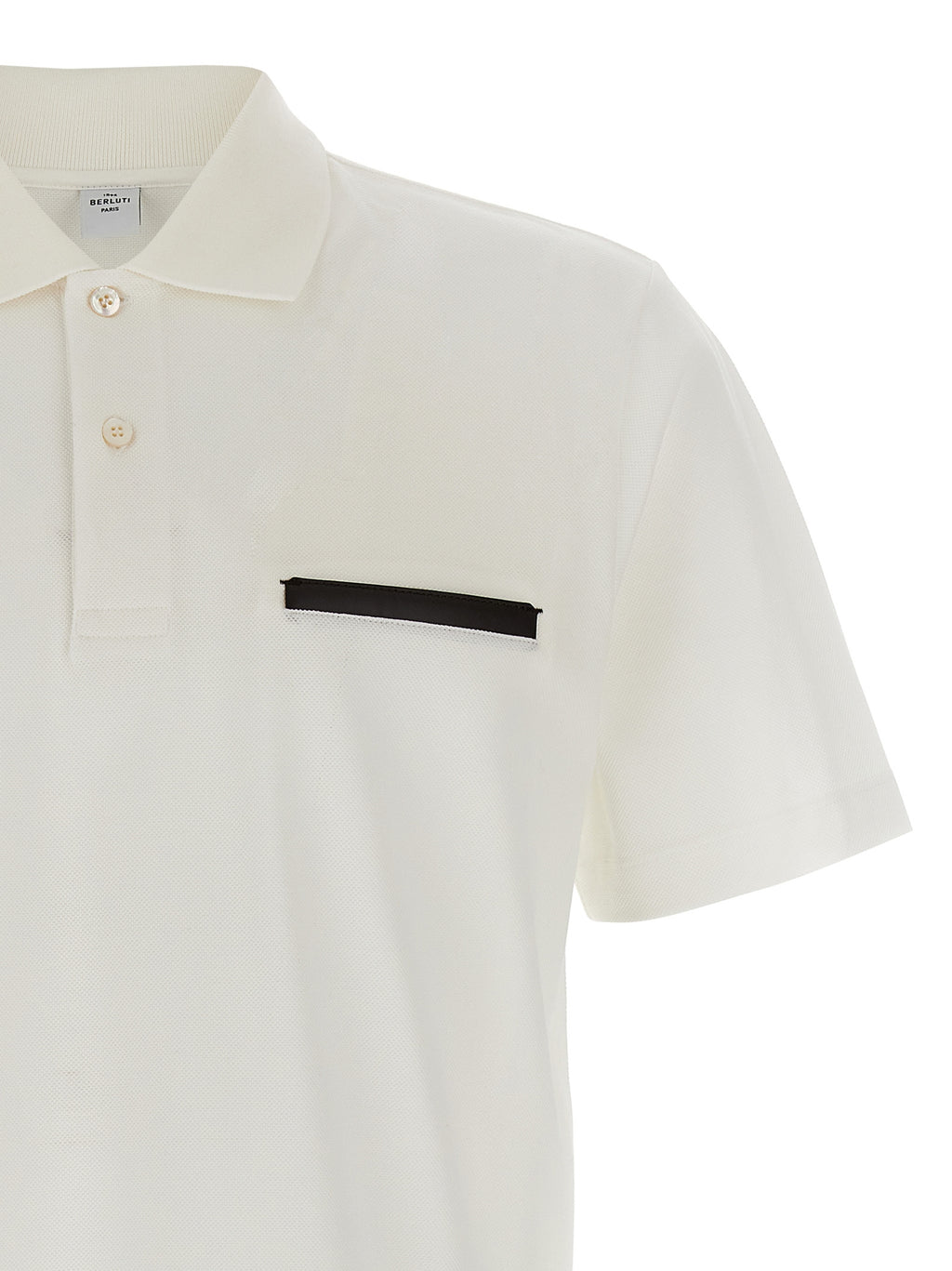 White Cotton Polo Shirt