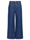 Blue Cotton Relaxed Fit Jeans