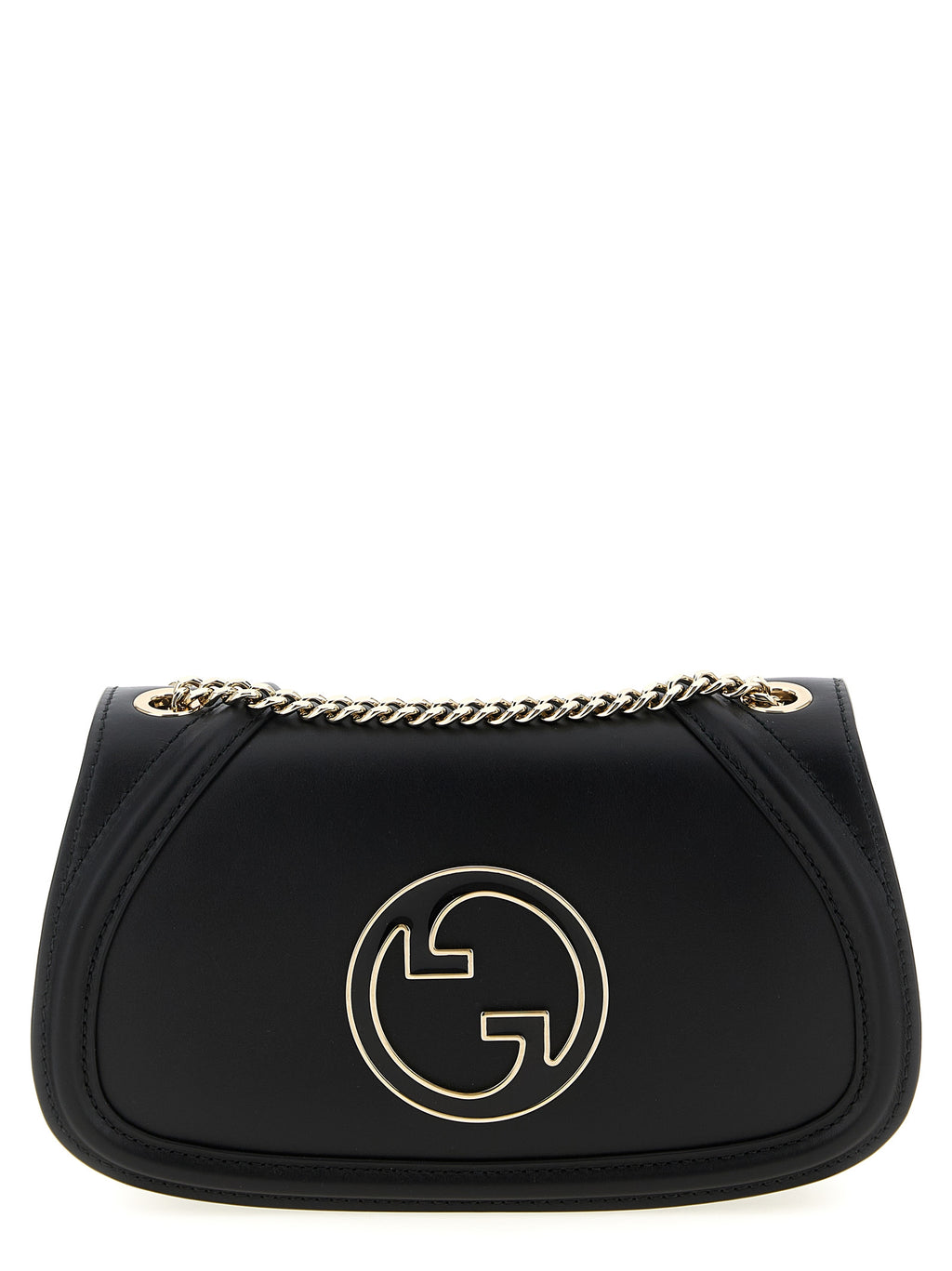 Black Calfskin Shoulder Bag