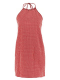 Multicolor Polyester Short Dress