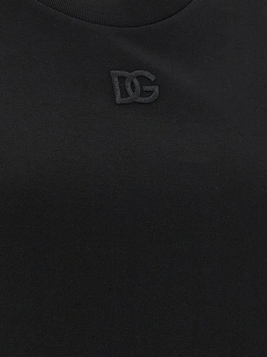 Black Cotton Sleeveles T-Shirt
