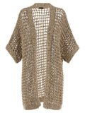 Beige Cotton Cardigan