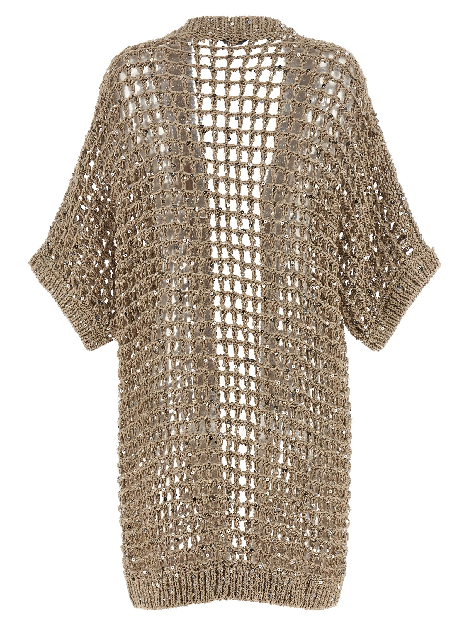 Beige Cotton Cardigan
