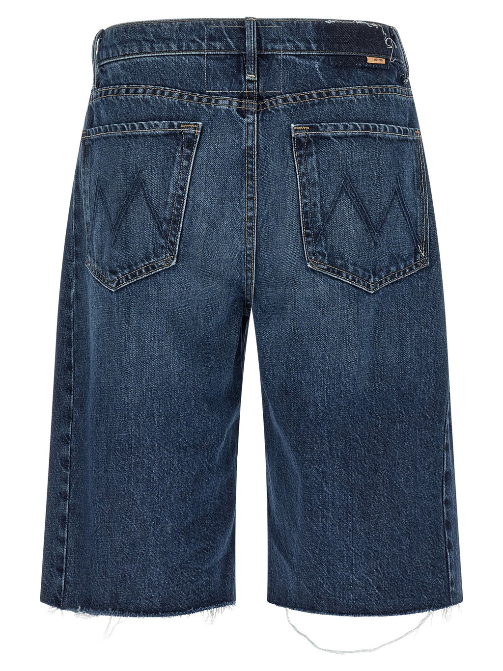 Blue Cotton Bermuda Shorts