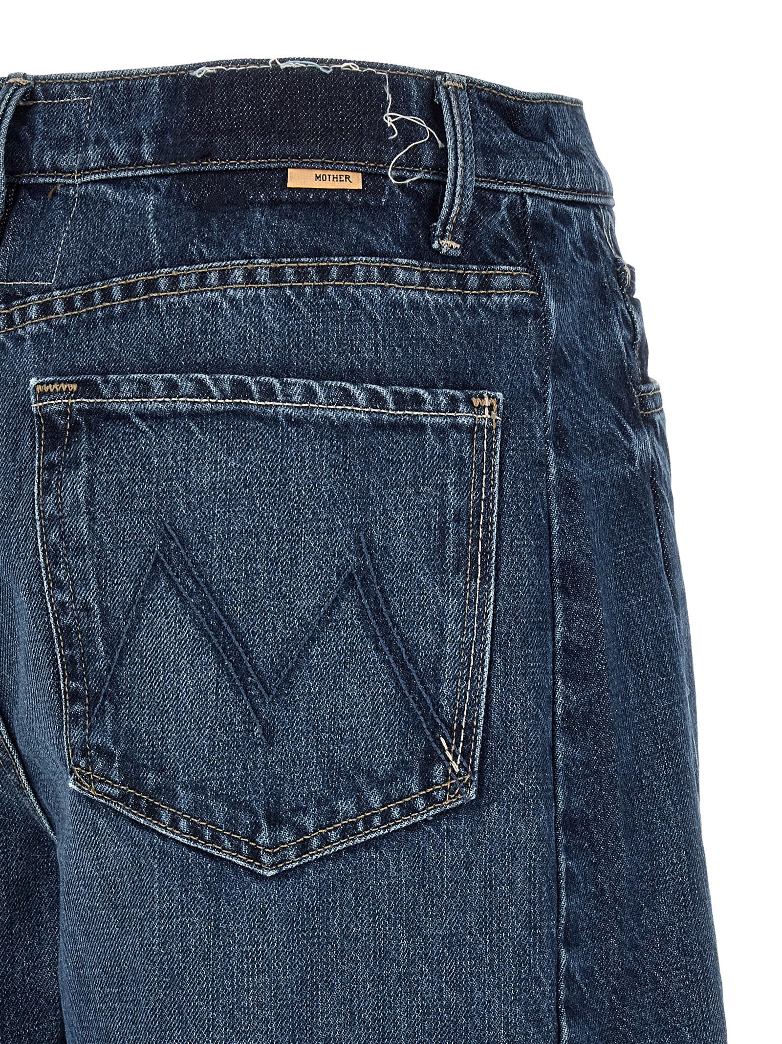 Blue Cotton Bermuda Shorts