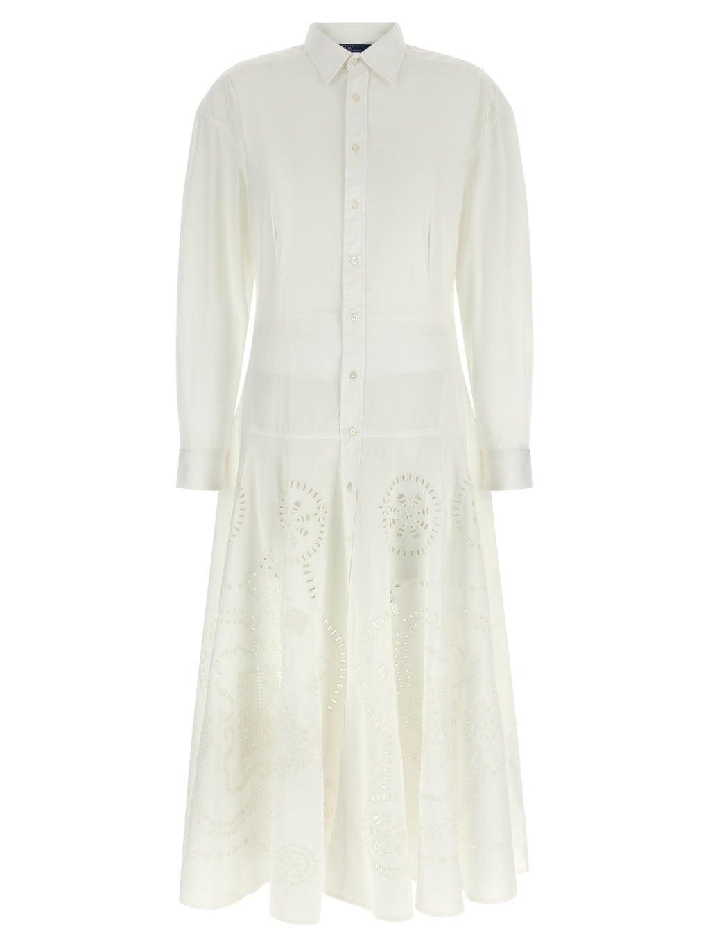 White Cotton Midi Dress