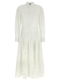 White Cotton Midi Dress