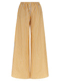 Bicolor Cotton Casual Pants