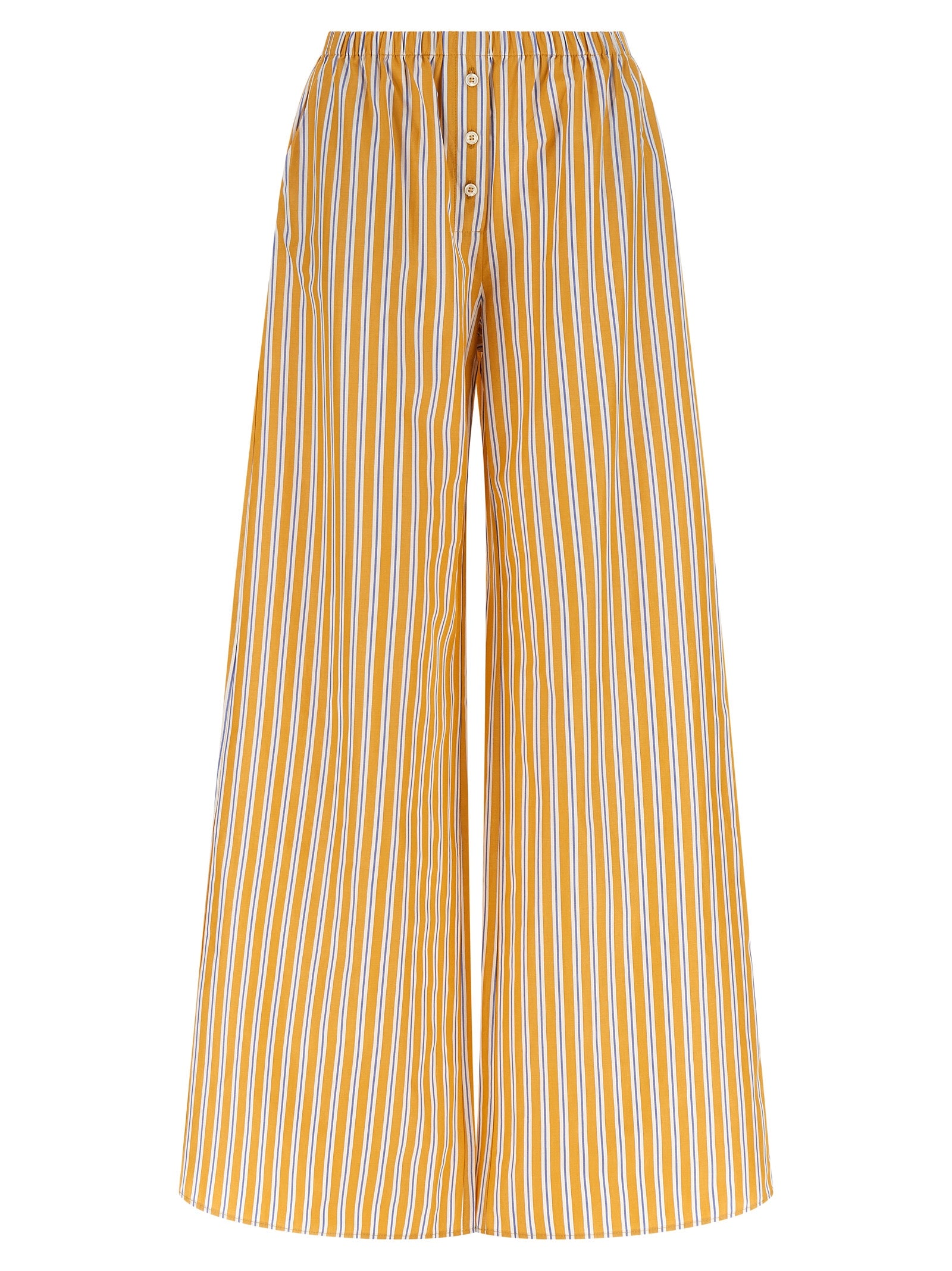 Bicolor Cotton Casual Pants