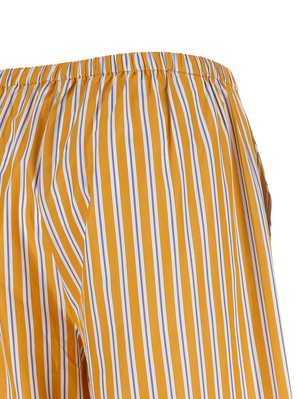 Bicolor Cotton Casual Pants