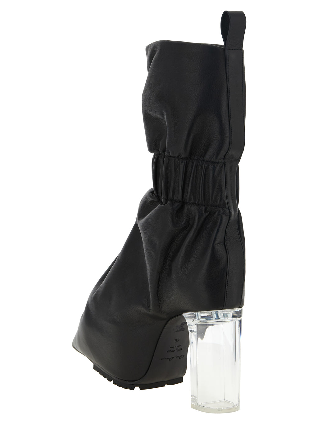 Black Calfskin Ankle Boots