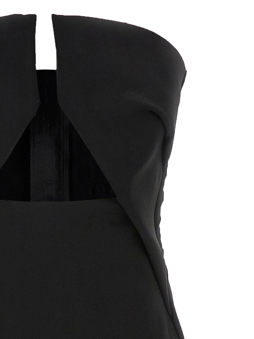 Black Wool Long Dress