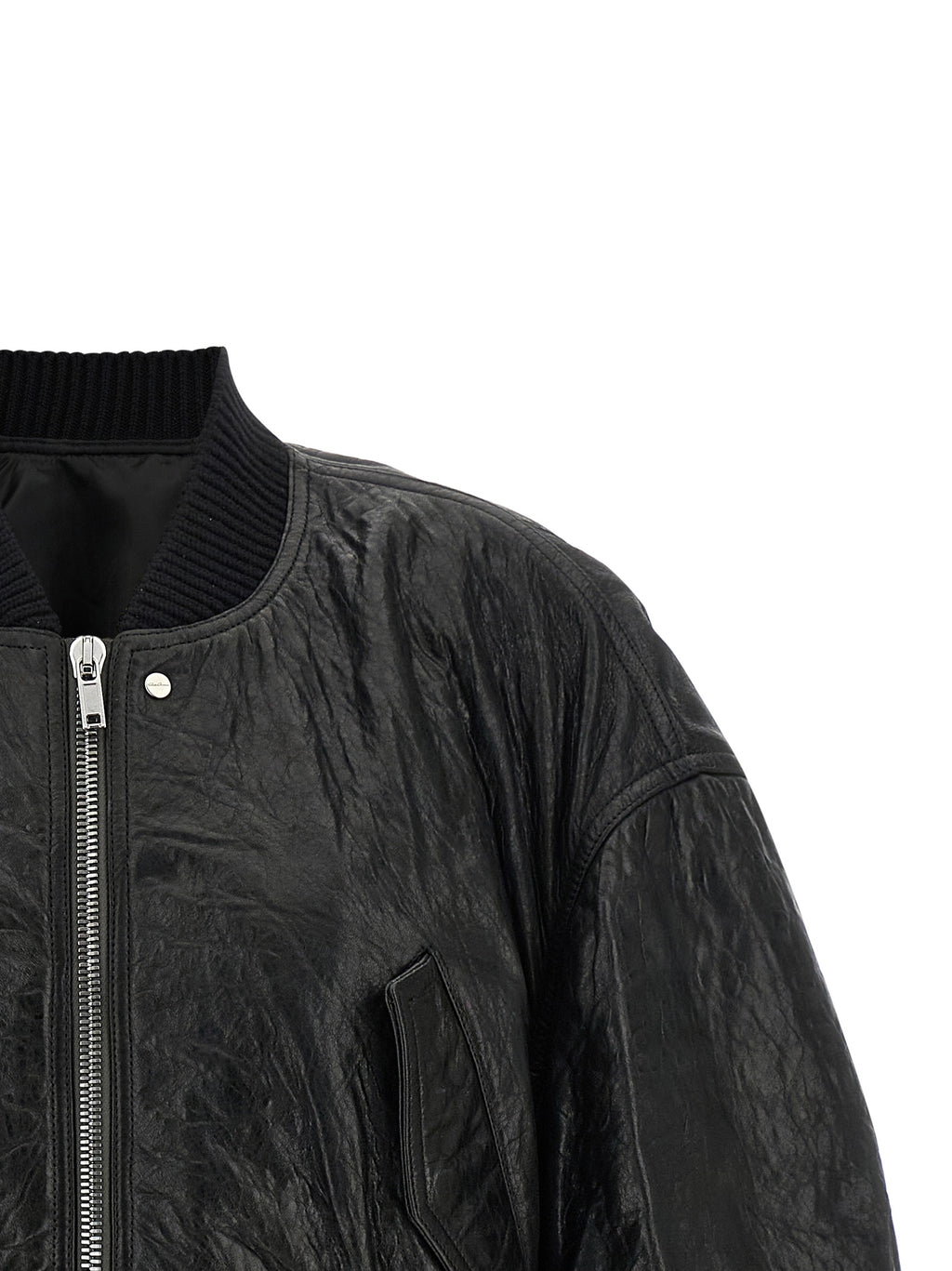 Black Lamb Leather Leather Jacket