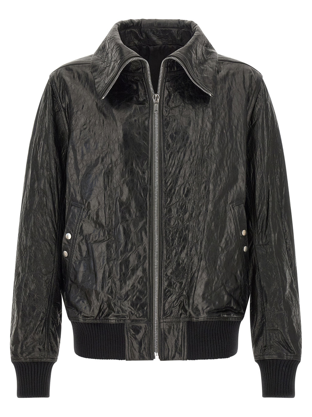 Black Lamb Leather Leather Jacket