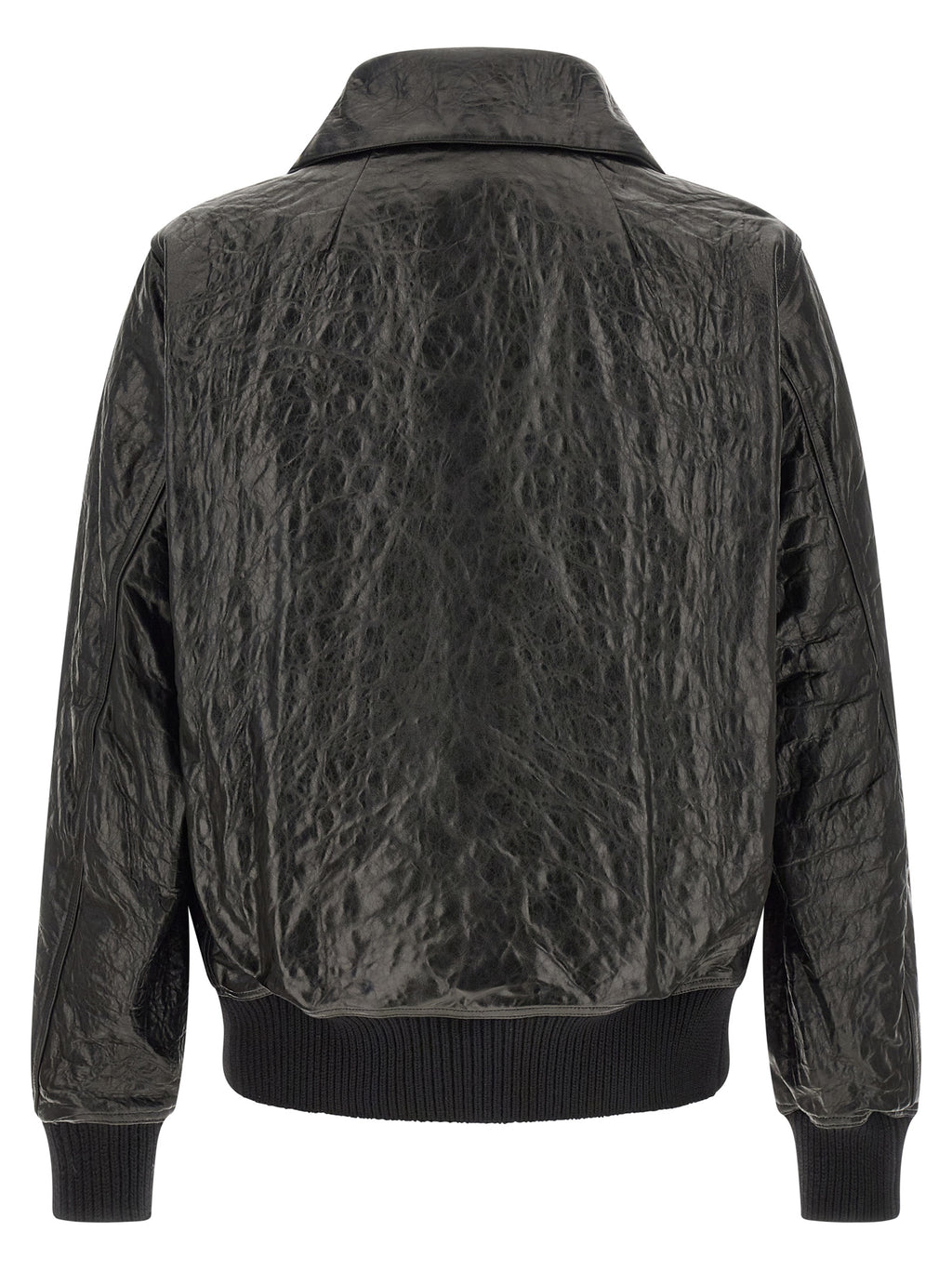 Black Lamb Leather Leather Jacket