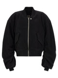 Black Virgin Wool Bomber