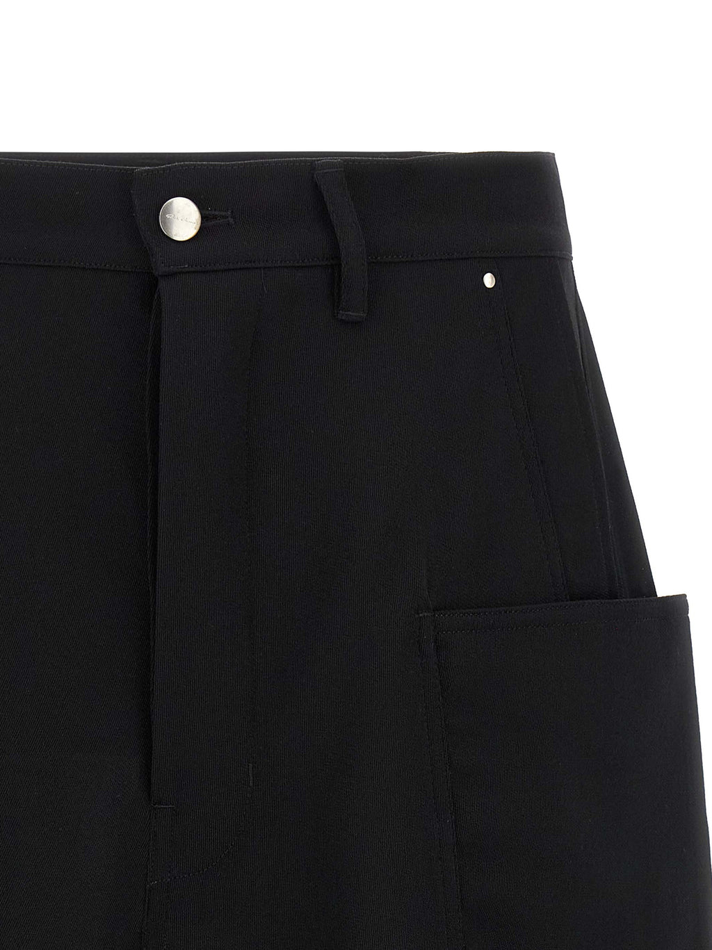 Black Wool Bermuda Shorts
