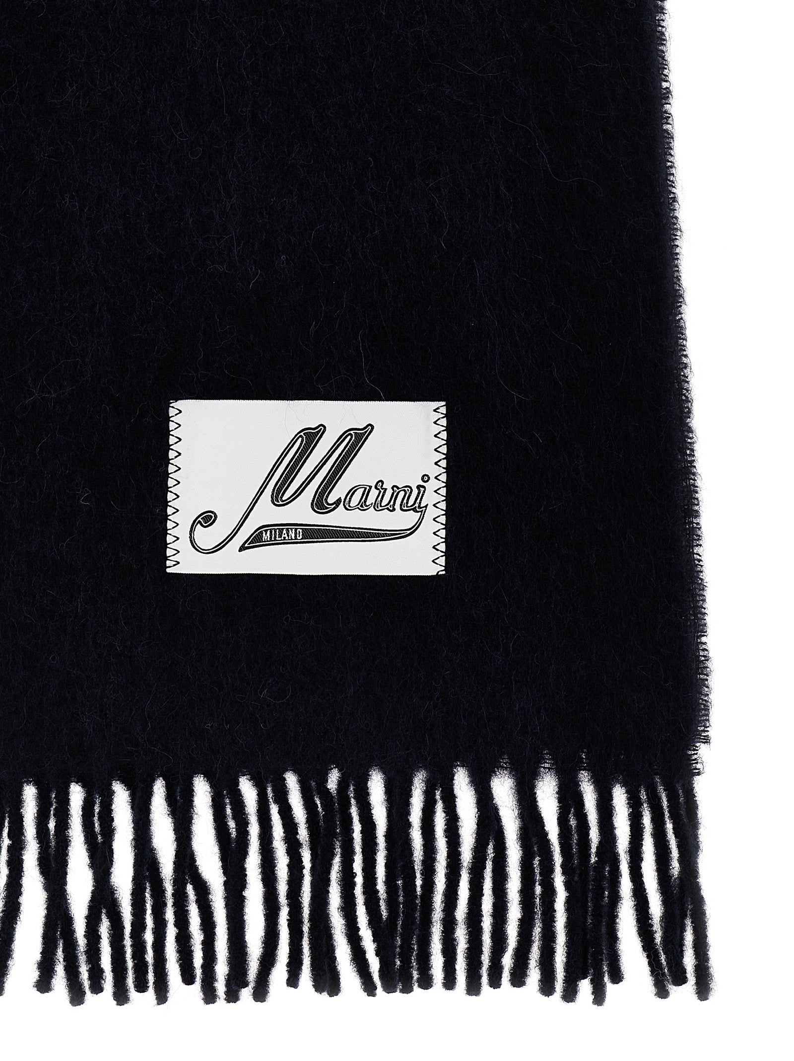 Blue Wool Scarf