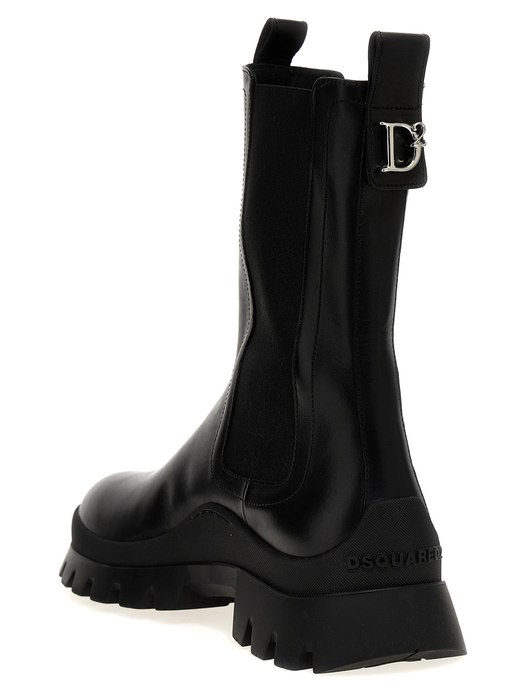 Black Calfskin Ankle Boots