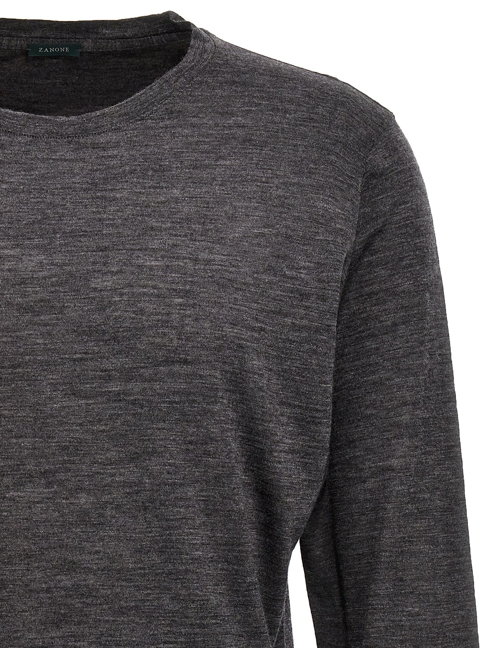 Gray Virgin Wool Cardigan