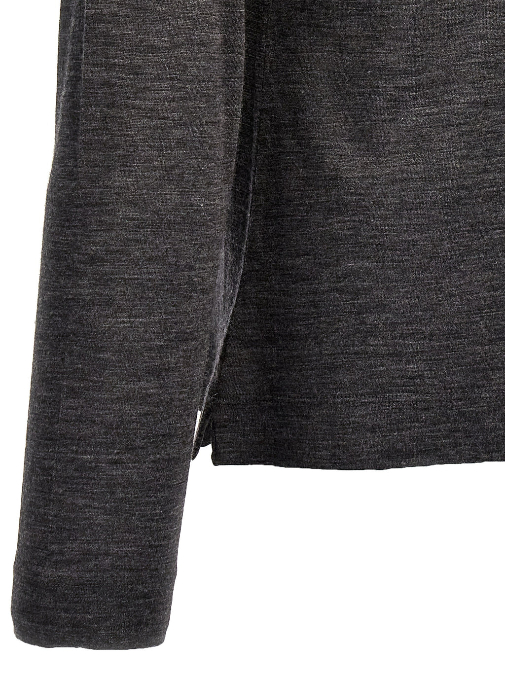 Gray Virgin Wool Cardigan