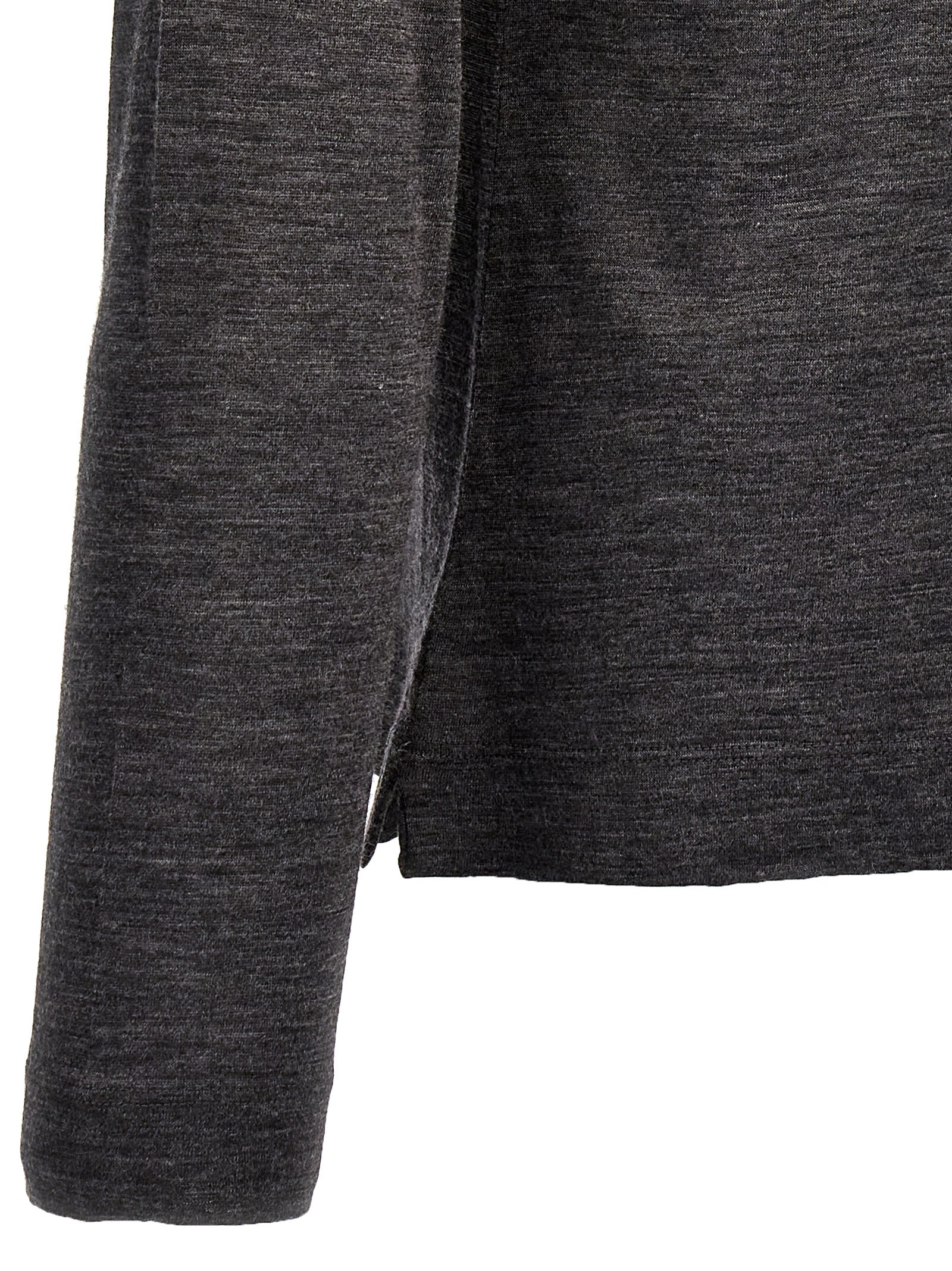 Gray Virgin Wool Cardigan