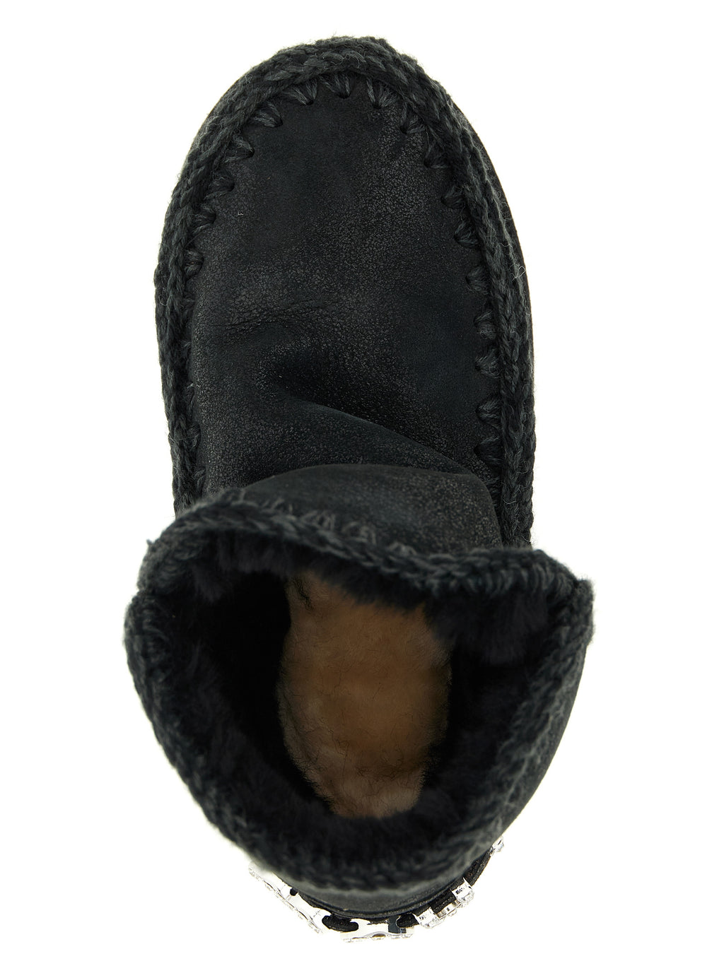 Black Lamb Leather Ankle Boots